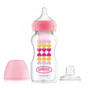 Miniatura - DR. BROWN´S BIBERON ANTI-COLIC OPTIONS+ KIT DE TRANSICION SYPPY ROSA  (270ml)