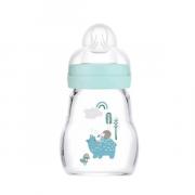 Miniatura - MAM BABY BIBERON FEEL GOOD CRISTAL + 0M AZUL (170ML)