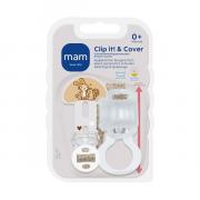 Miniatura - MAM BABY BROCHE CLIP IT CHUPETE Y CUBRETETINA NEUTRO (1 UNIDAD)