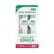 Miniatura - GUM PACK DUPLO SONIC DAILY CEPILLO PILAS SUAVE BLANCO+NEGRO