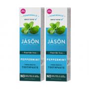 Miniatura - JASON PACK PASTA DENTIFRICA POWER SMILE PEPPERMINT (2 x 119g)