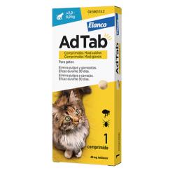 ADTAB 48MG ANTIPARASITARIO GATOS 2-8KG (1 COMP.MASTICABLE)