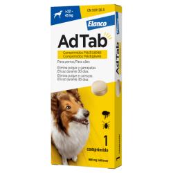 ADTAB 900MG ANTIPARASITARIO PERROS 22-45KG (1 COMP.MASTICABLE)