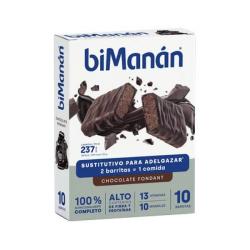BeSLIM Barritas Chocolate Negro Fondant (10 barritas)