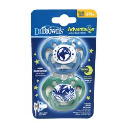 CHUPETE REVERSIBLE ADVANTAGE NOCTURNO 6-18M (2UDS)