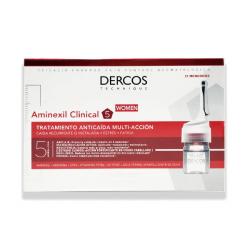 DERCOS AMINEXIL CLINICAL 5 MUJER ANTICAIDA (21 monodosis 6ml)  