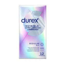 INVISIBLE EXTRA LUBRICADO (12 PRESERVATIVOS) 