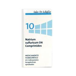 Sal Schussler Nº10 Natrium sulfuricum (80comp) - La Sal Detoxificante