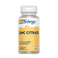 ZINC CITRATE 25MG + SEMILLAS CALABAZA (60 vegcaps)