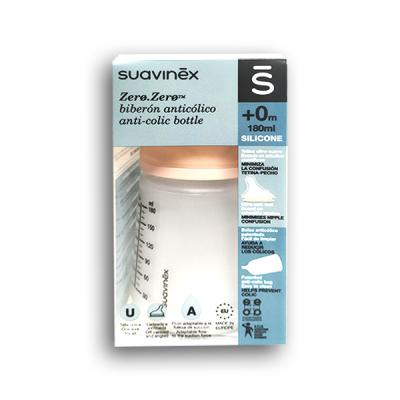 Suavinex Tetina Silicona Anticólico Flujo Lento +0M 2 unidades