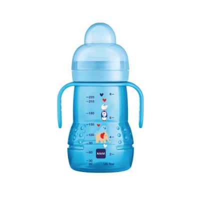 BIBERON ENTRENA TRAINER +4M  AZUL (220ML)