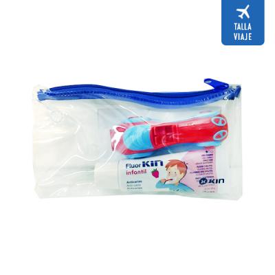 Kin Kit de Viaje Infantil incluye Cepillo Dental de Viaje + Pasta Fluorkin  Infantil 25 ml