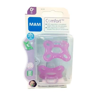 MAM Chupetes Comfort para recién nacidos (paquete de 2) chupetes MAM de 3 a  12 meses, el mejor chupete para bebés amamantados, chupete de silicona