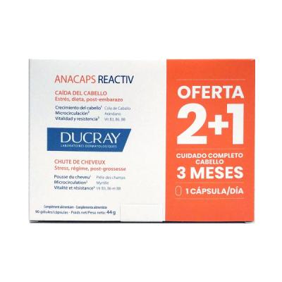 PACK ANACAPS REACTIVE TRATAMIENTO 3 MESES (30 VEGCAPS x 3 CAJAS)