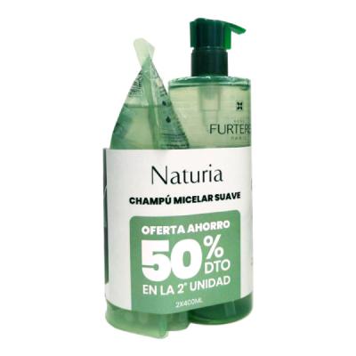 NATURIA CHAMPÚ BIO MICELAR BIO (2 UNIDADES X 400ML) FORMATO AHORRO!