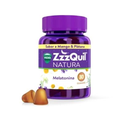 ZzzQuil NATURA MELATONINA PLÁTANO & MANGO (30 GOMINOLAS)