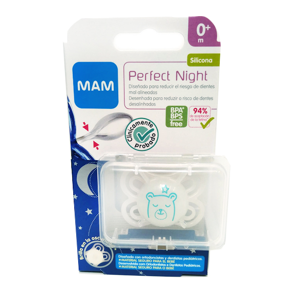 MAM Perfect Night Chupete silicona simétrico +6 meses