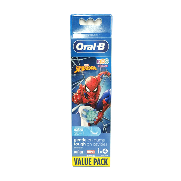 Comprar ORAL-B RECAMBIO CABEZALES EXTRA SOFT KIDS +3 AÑOS SPIDERMAN (4  UNIDADES) a precio online